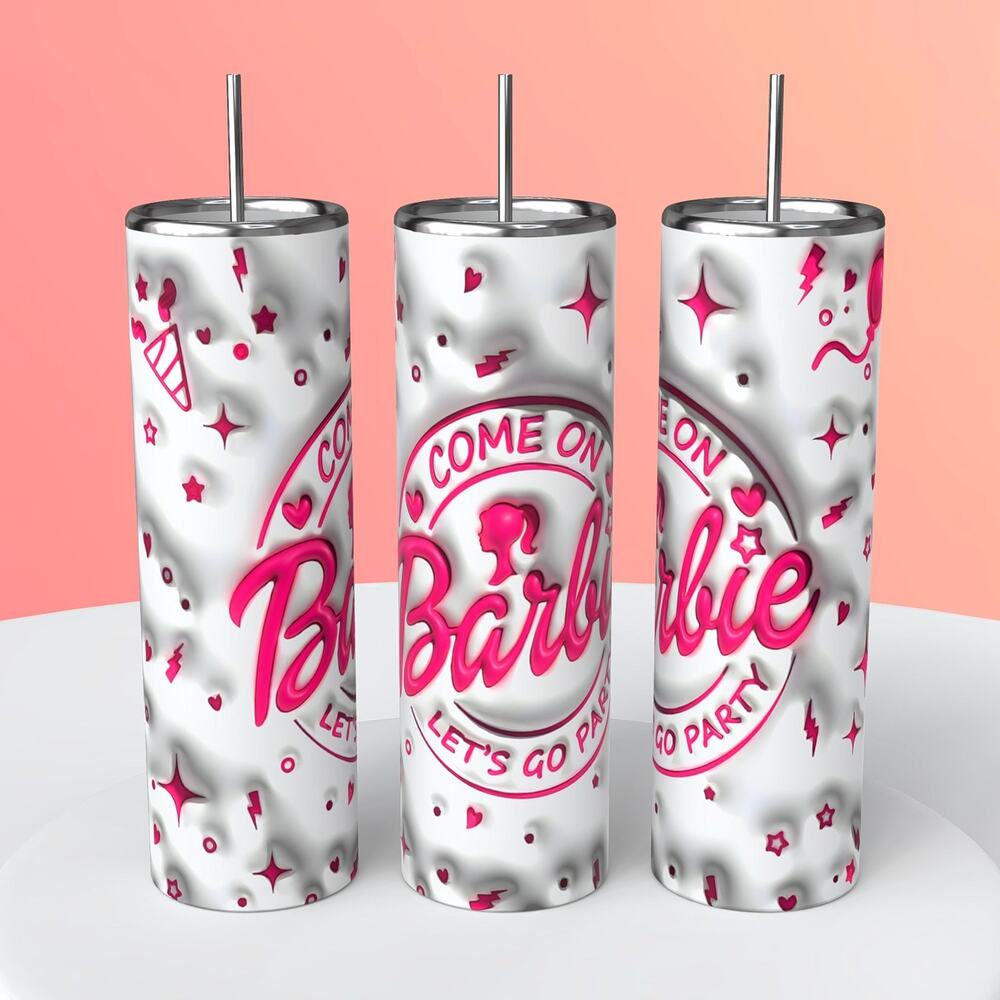 3D Barbie 20oz tumbler